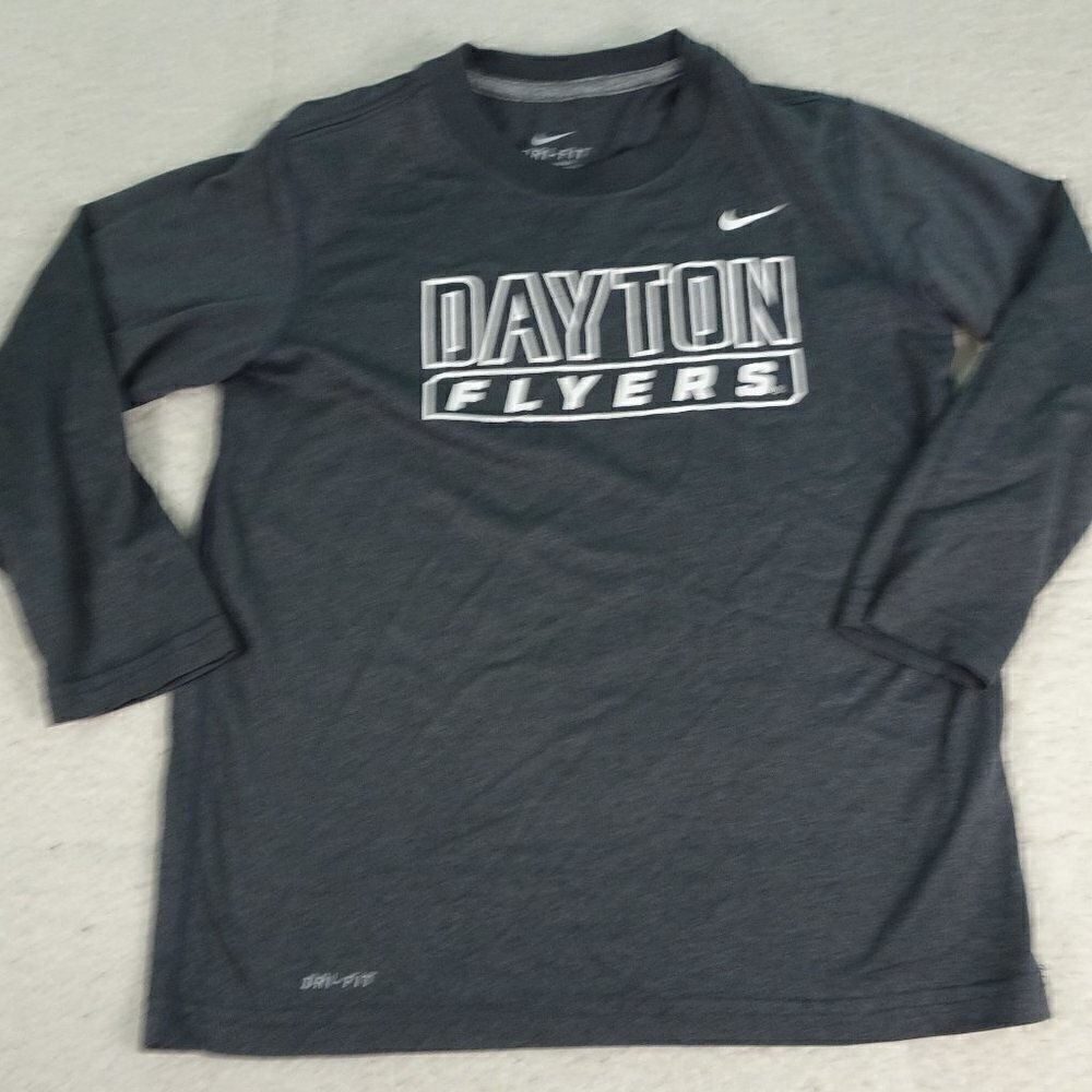 NCAA Dayton Flyers Nike Dri-Fit Gray Shirt Yth XS